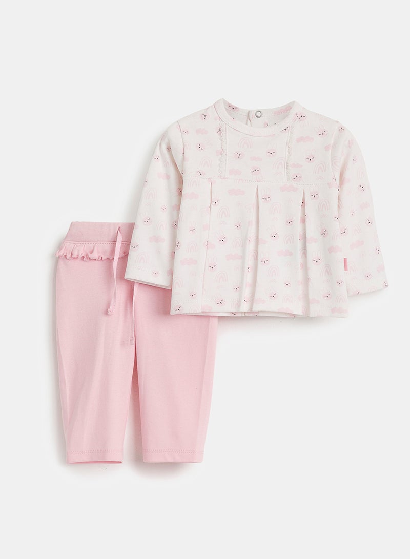 Junior Baby Girls Pyjama Set - Image 1